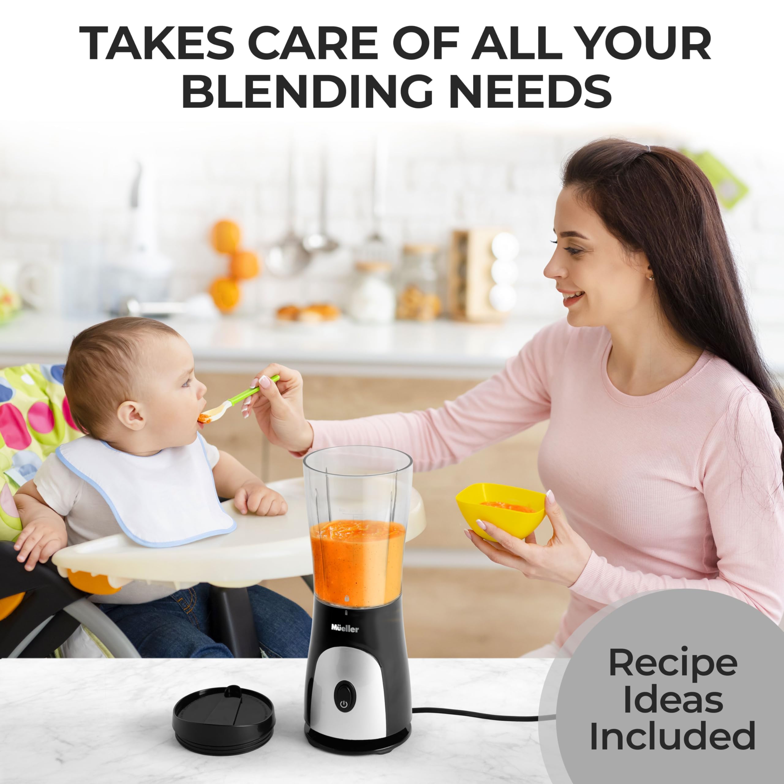 Mueller blending jar is easy to clean and store.