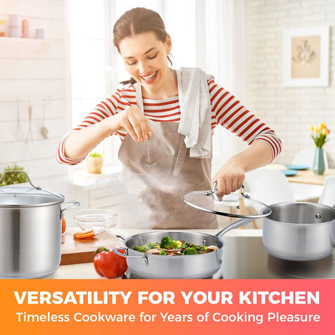 Mueller steamer insert enables healthy steam cooking on any pot.
