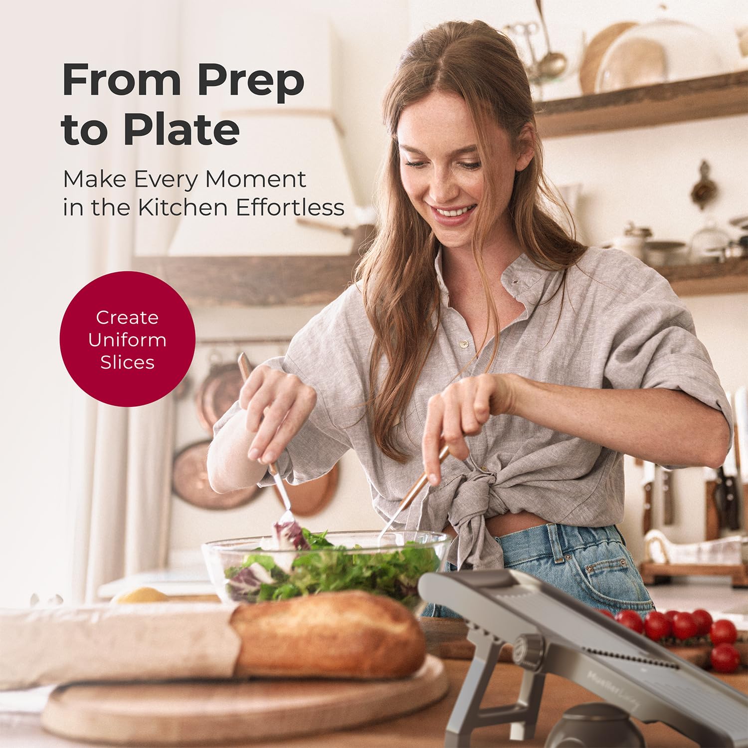 MuellerLiving mandoline makes a thoughtful gift for home cooks.