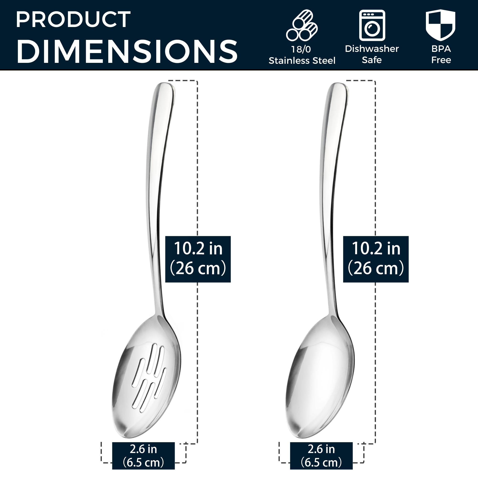MUJINON 18/0 stainless steel spoons remain polished after large gatherings