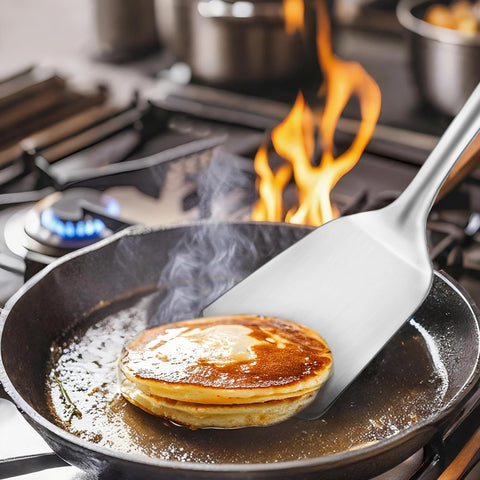 MUJINON spatula set compatible with cast iron and stainless pans