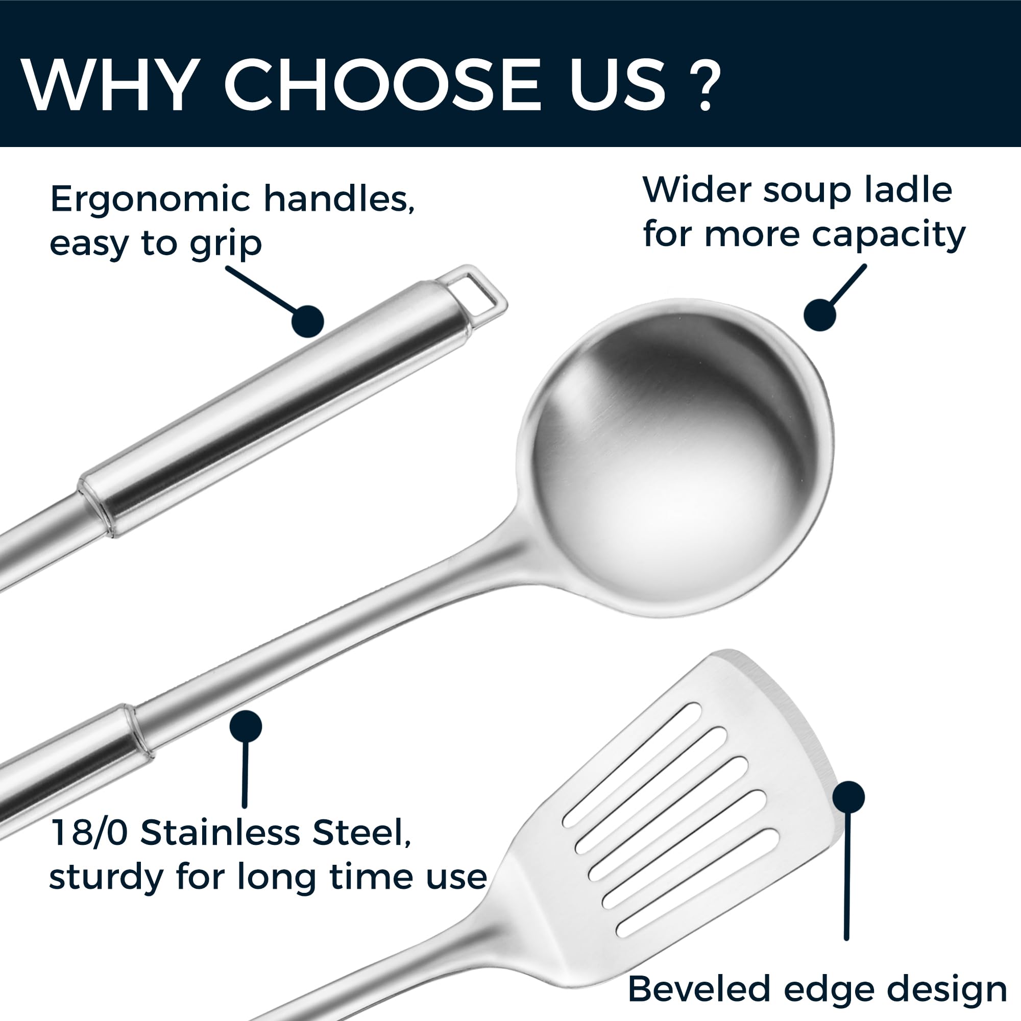MUJINON serving spoon ideal for family meals and buffet service