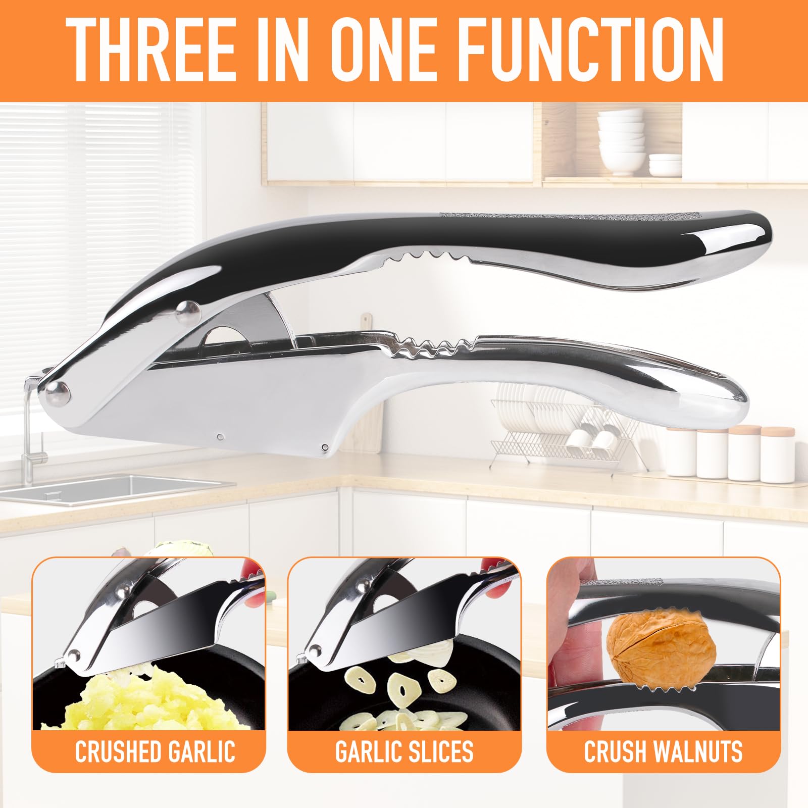 Mulire garlic press slicer safe and durable materials for daily use.