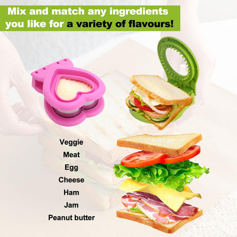 MULIRE sandwich sealer with removable ring for easy cleanup after meals.