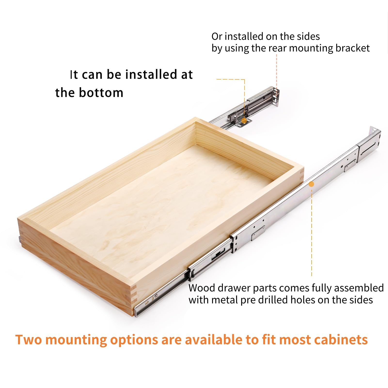 Mulush includes hardware and manual for straightforward installation.