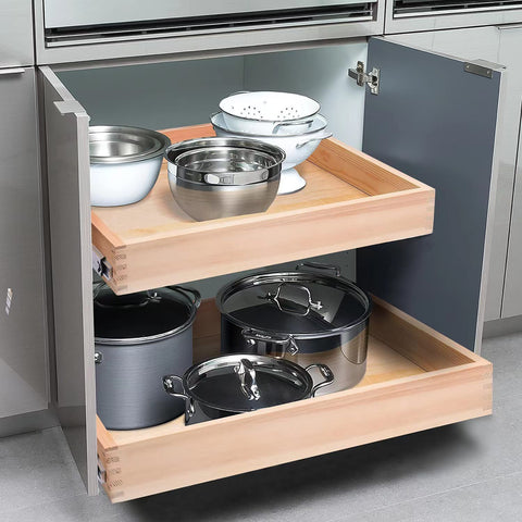 Mulush kitchen storage drawer demonstrates efficient organization