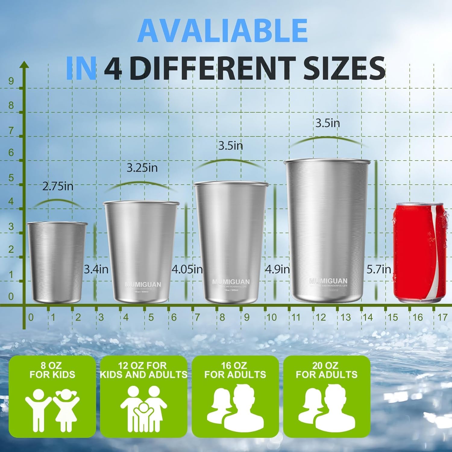 MUMIGUAN camping-friendly cups withstand outdoor use and rough handling.