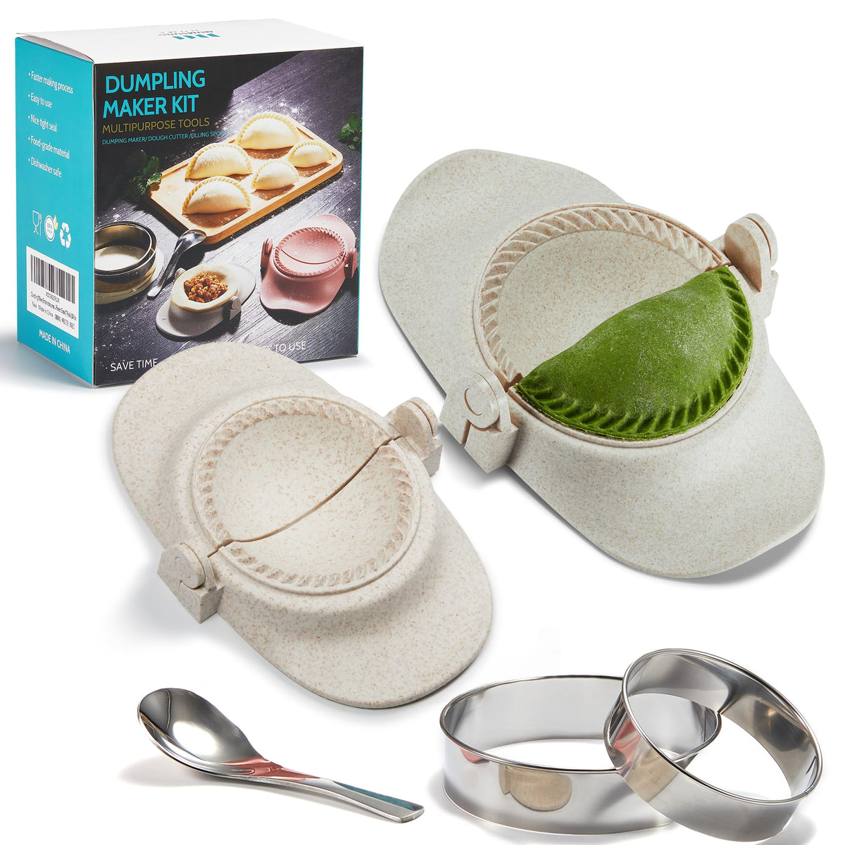 MUMSUNG 6-inch dumpling press for quick, convenient dumpling making
