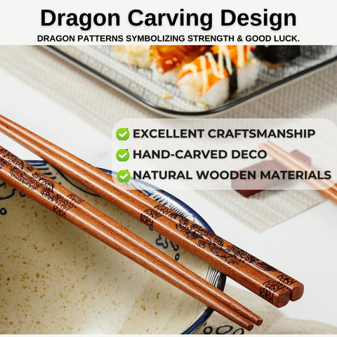 MUMSUNG wooden chopsticks in an elegant box ideal for gifting.
