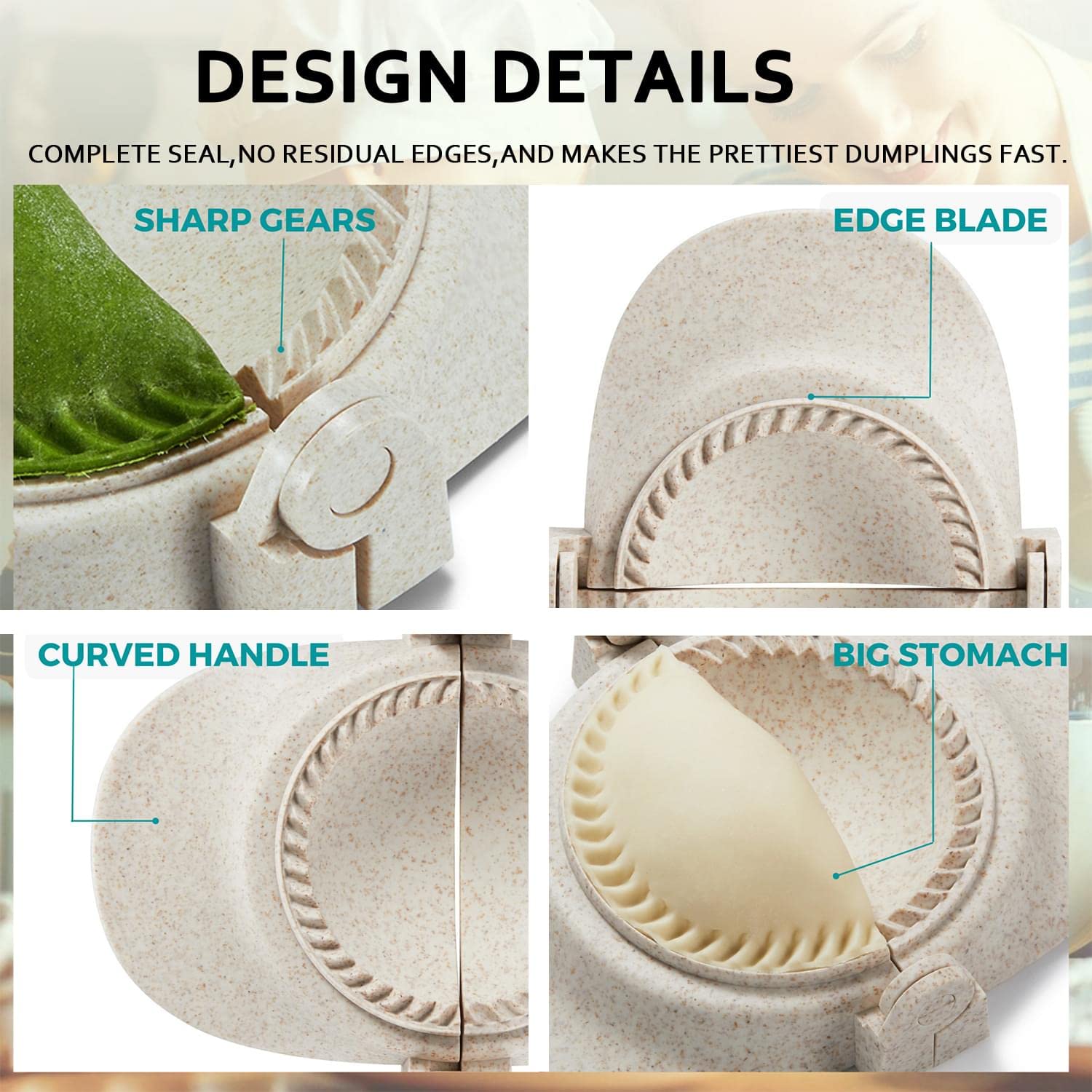 MUMSUNG deep belly dumpling mold holds more filling for satisfying bites.