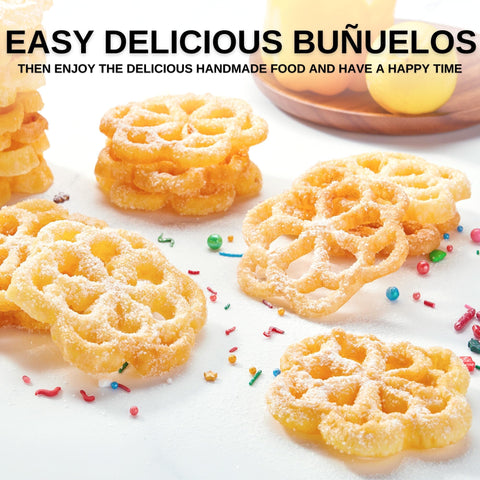 MUMSUNG deep-fry rosette cookies to golden perfection.