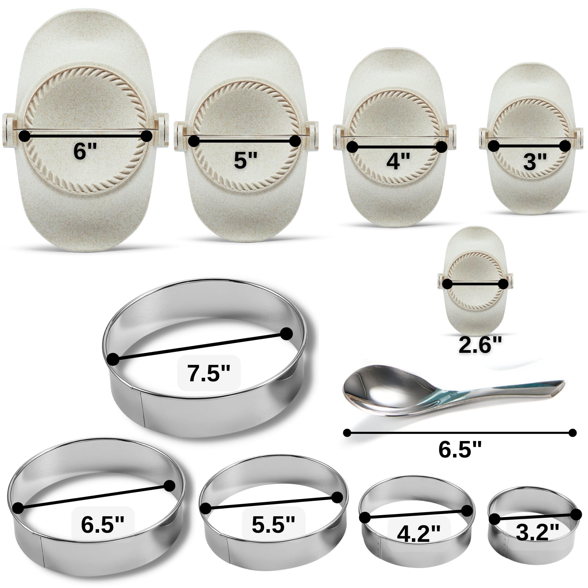 MUMSUNG 3-inch press enables quick, petite dumplings