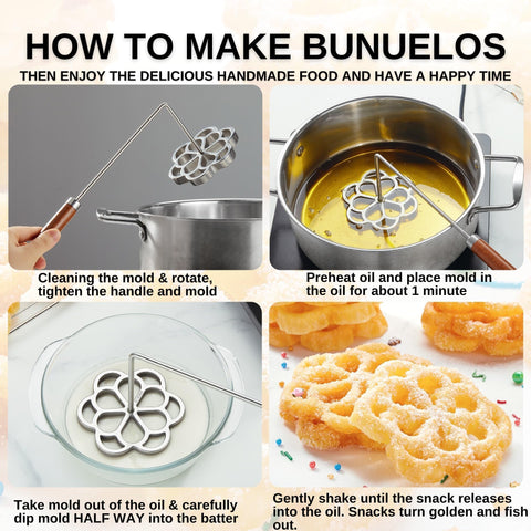 MUMSUNG bunuelos mold ideal for holiday family baking
