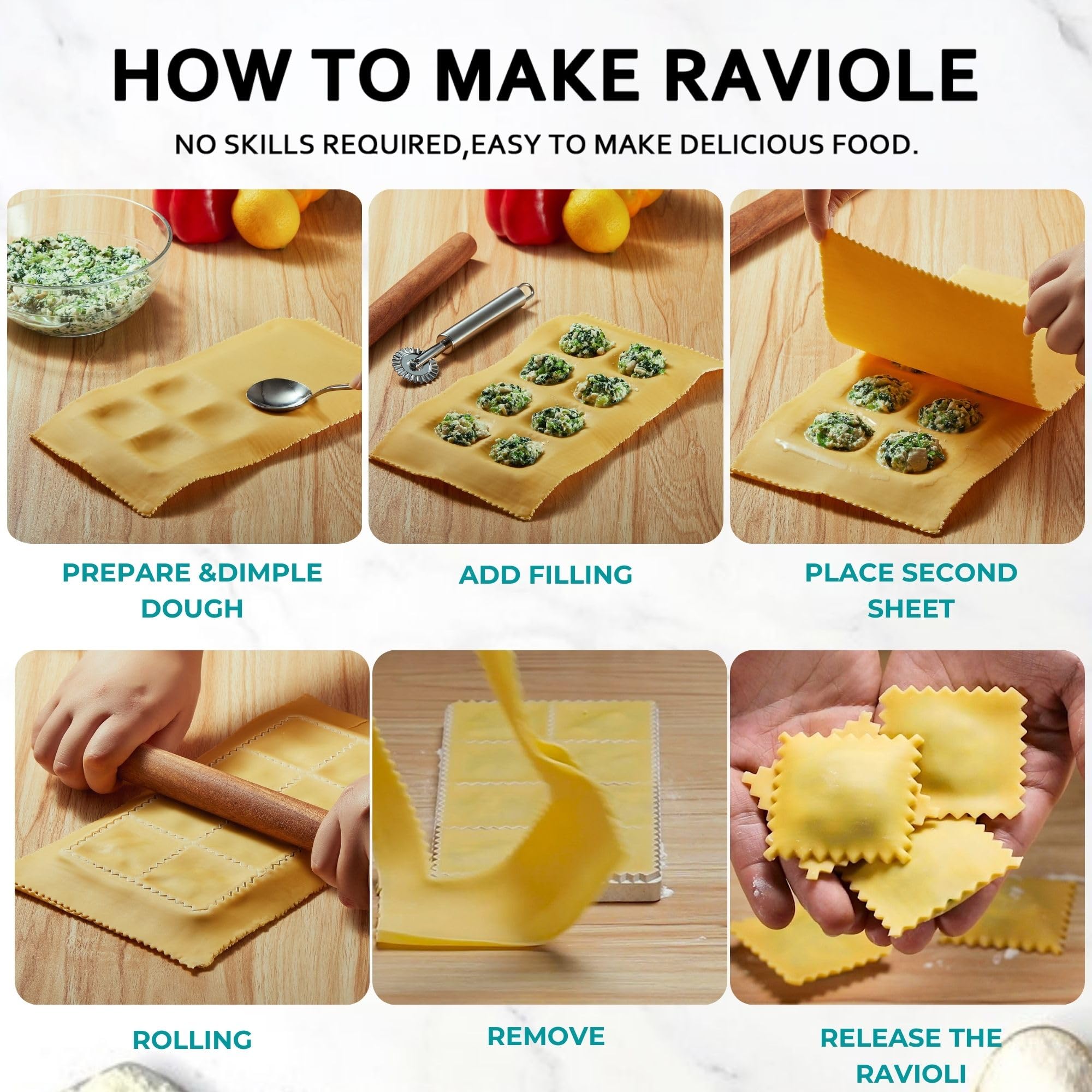 MUMSUNG Kitchen DIY Ravioli Night demonstrates versatile use.