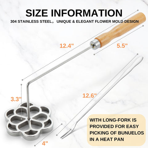 MUMSUNG long fork for easy lifting of hot rosettes.