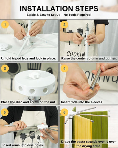 MUMSUNG large-capacity pasta rack drying multiple noodle types