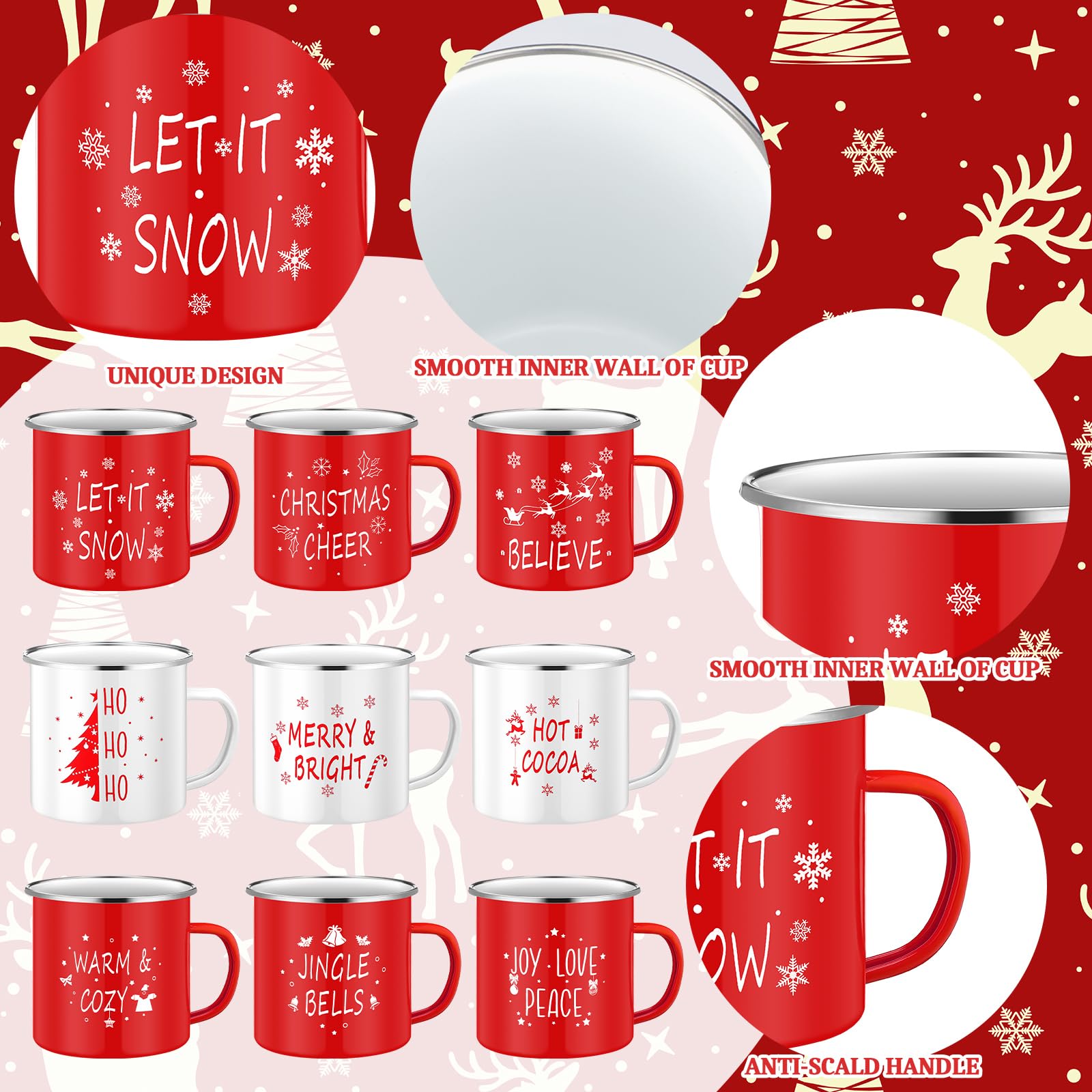 Mumufy camping portable enamel mugs ready for outdoor coffee