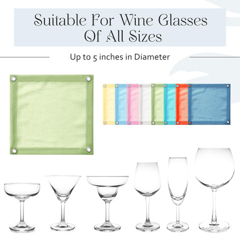 Mumufy colorful wine glass covers set coordinates styles for lively gatherings.
