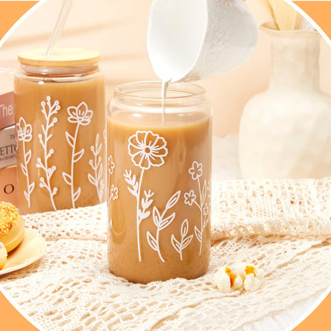 Mumufy reusable glass straw set with brushes for easy reuse