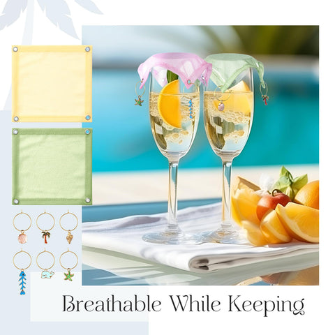 Mumufy wine glass cover ornaments, 40 charms to customize your party.