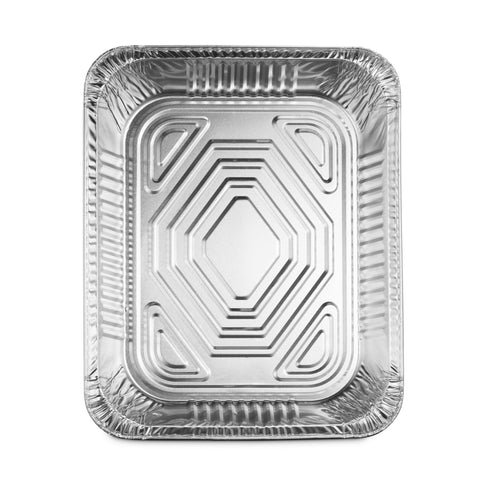 Munfix deep half-size foil pan with reinforced walls for durable baking.