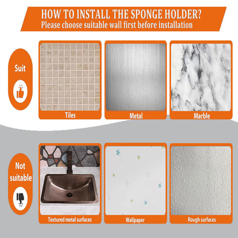 MURLONG 3-in-1 storage layout organises sponge, soap, and brush