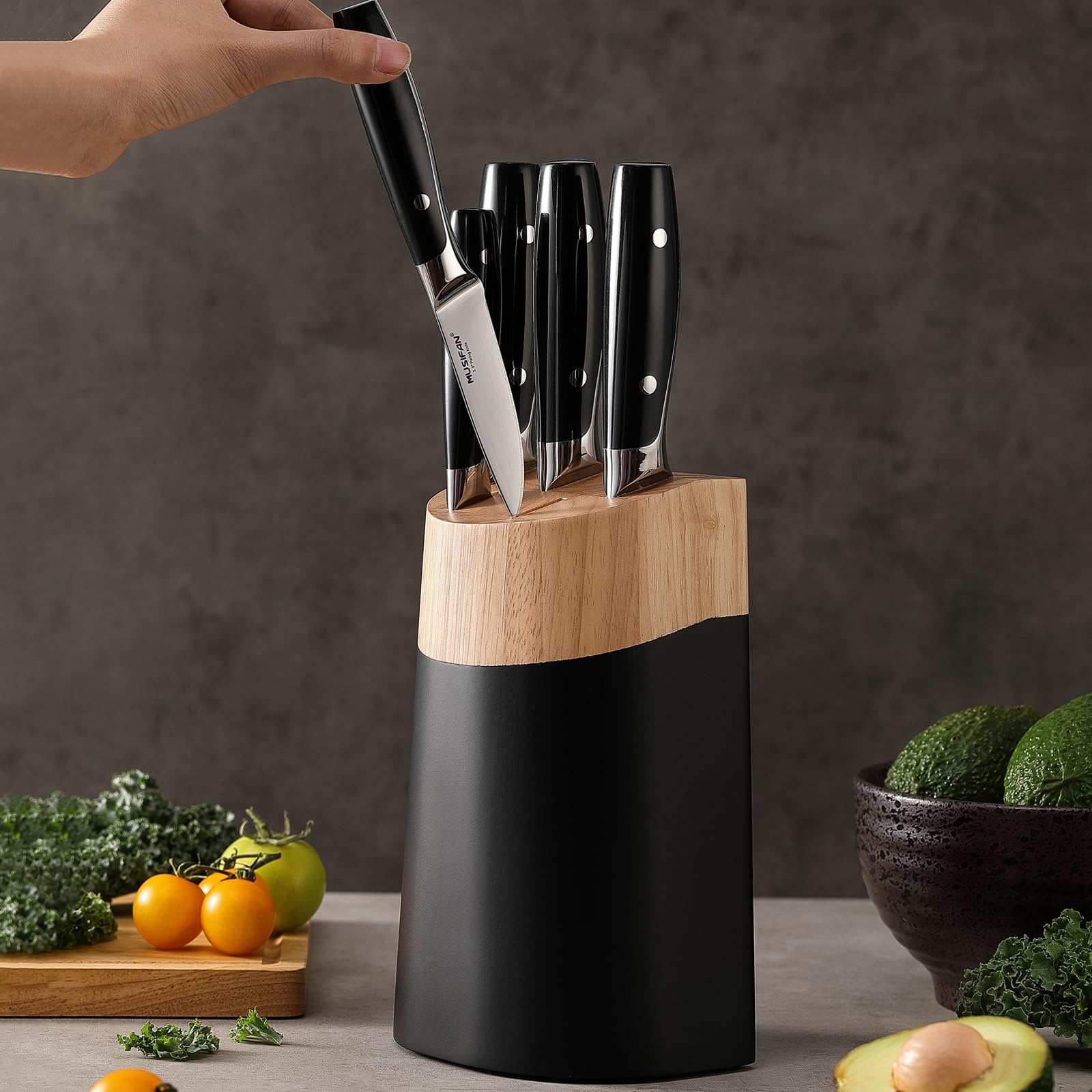 Musifan high-carbon stainless steel blades resist rust and stay sharp.
