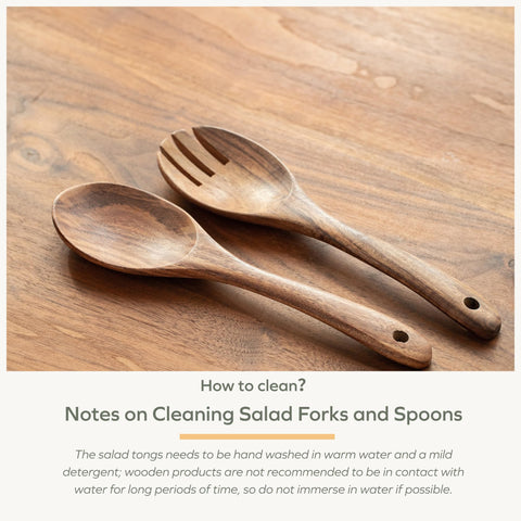 Muso Wood Acacia salad servers gift-ready set for dining occasions
