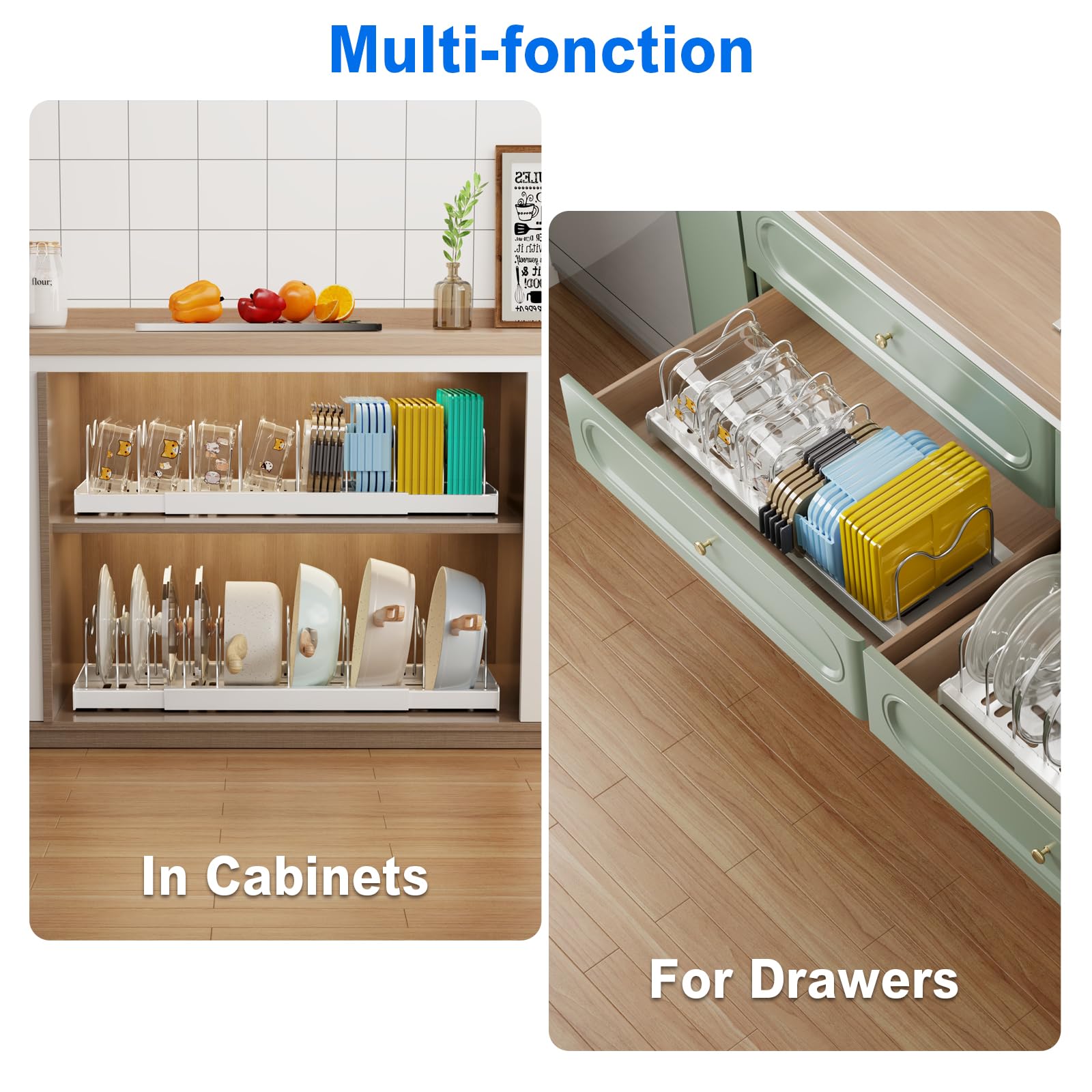 Mustorn organizer shows nine adjustable dividers for customized spacing
