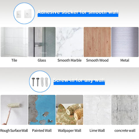 Mustorn package contents include baskets, lid holders, and mounting hardware.