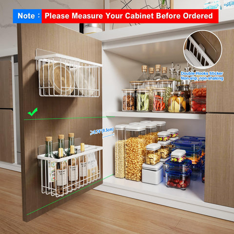 Mustorn lid organizer for cabinet doors keeps Tupperware lids easily accessible.