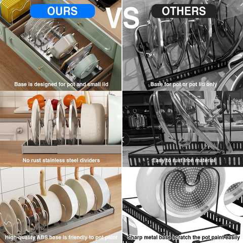Mustorn quick-assembly lid organizer demonstrates tool-free setup in seconds.
