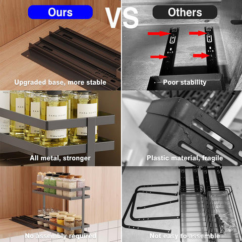 Mustorn drilling-mount option provides secure kitchen cabinet fit