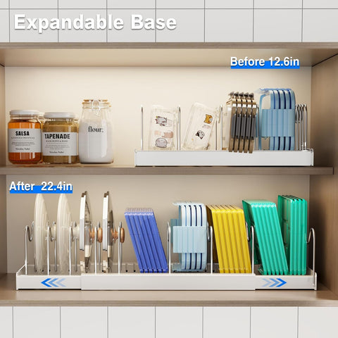 Mustorn adjustable stainless steel dividers offer sturdy, customizable compartments.