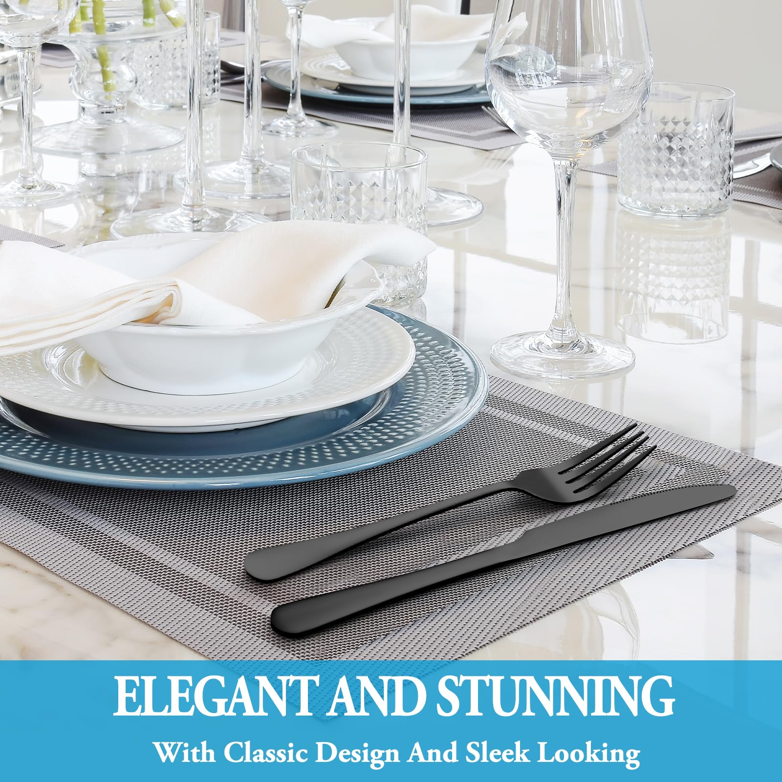 MUTNITT salad fork and dessert spoon set ready for family dinners