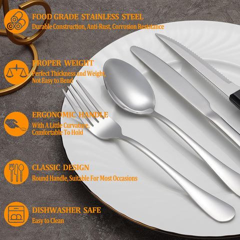 MUTNITT dinner forks with sturdy build and comfortable grip