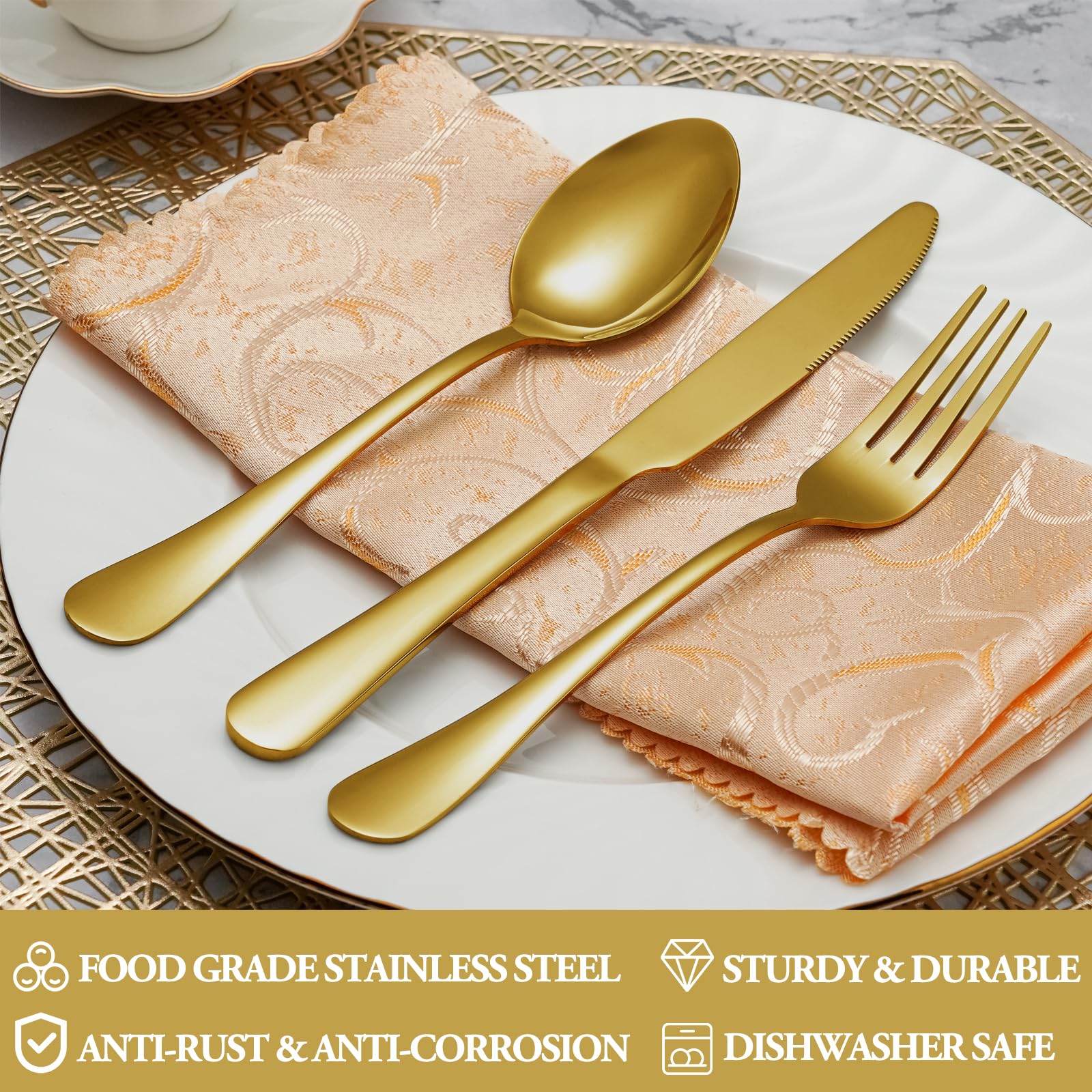 MUTNITT ergonomic handle flatware demonstrates comfortable grip.