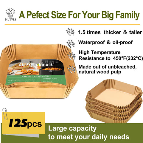 Mutvle liners withstand heat up to 450°F for mess-free cooking