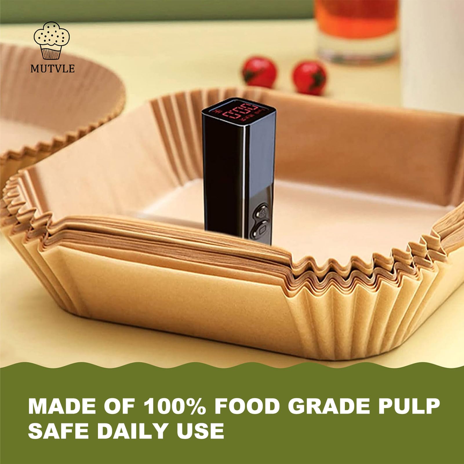 Mutvle baking-roasting-microwave liner for versatile kitchen use