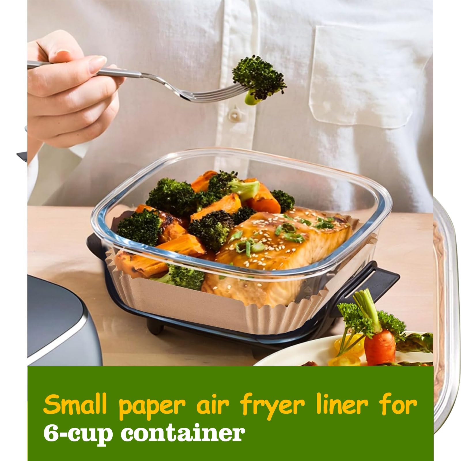 Mutvle disposable liners enable quick disposal and faster post-meal cleanup.