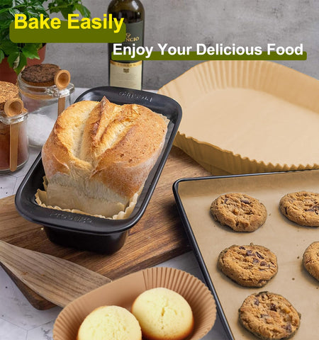 mutvle loaf liner fits 9x5 pans for quick, tear-free setup.