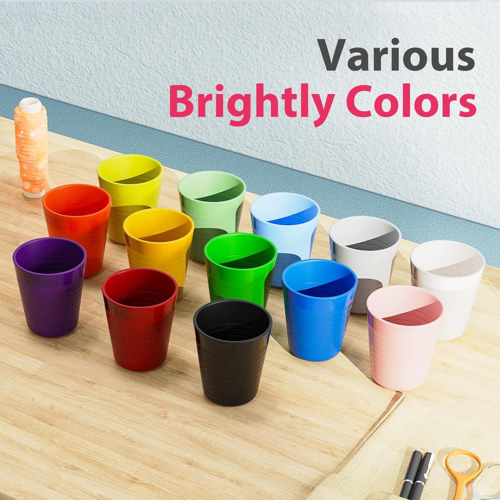 Muulaii stackable kids cups save space and simplify cleanup after meals