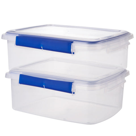 MUXHEL two-pack five-point-five-liter container with airtight lids keeps foods fresh