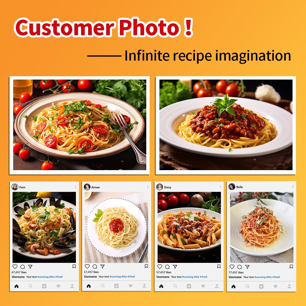 MUXIUNT strainer lid drains pasta to reduce starch for lighter meals