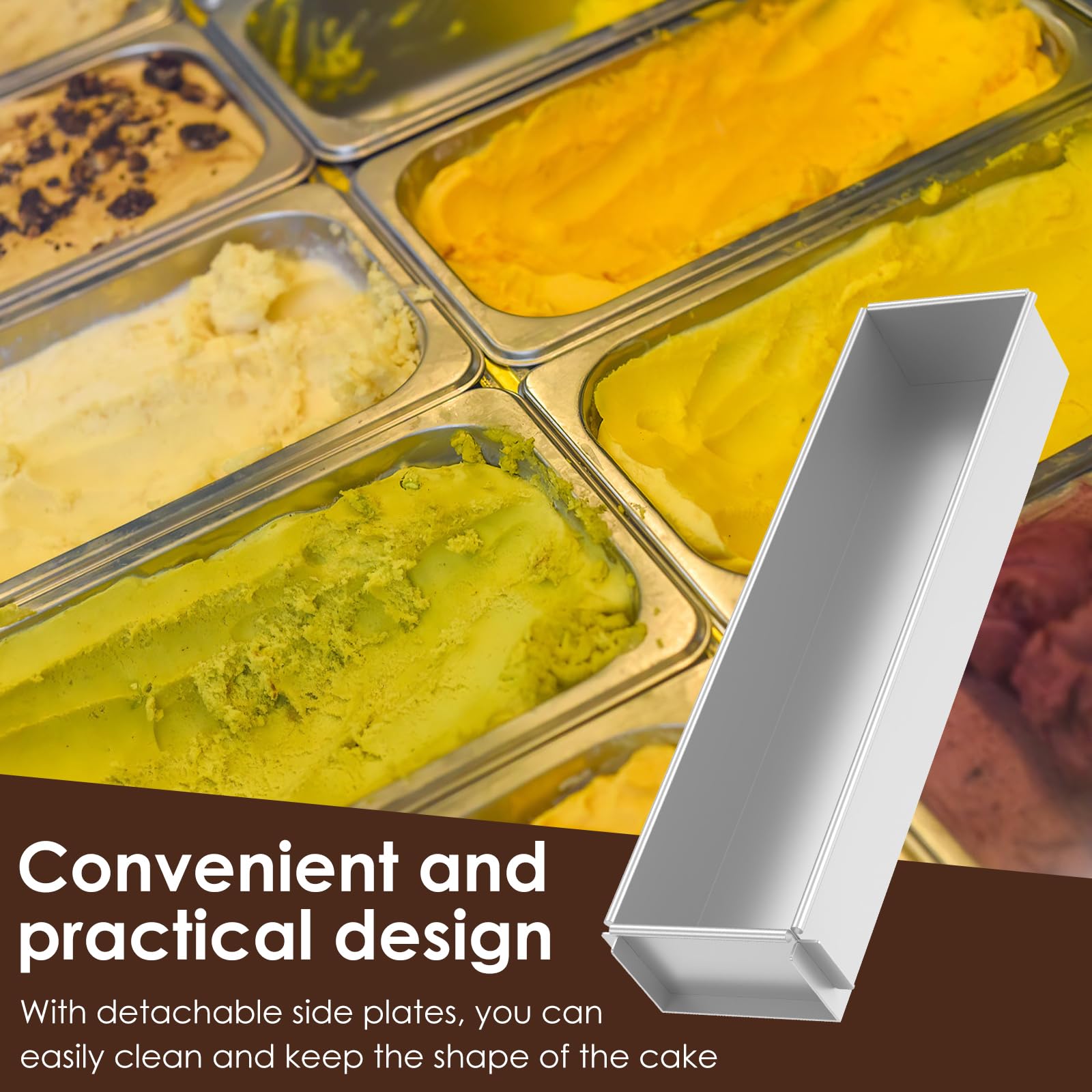 Muyoka easy-release cake mold design with removable panels for simple cleanup