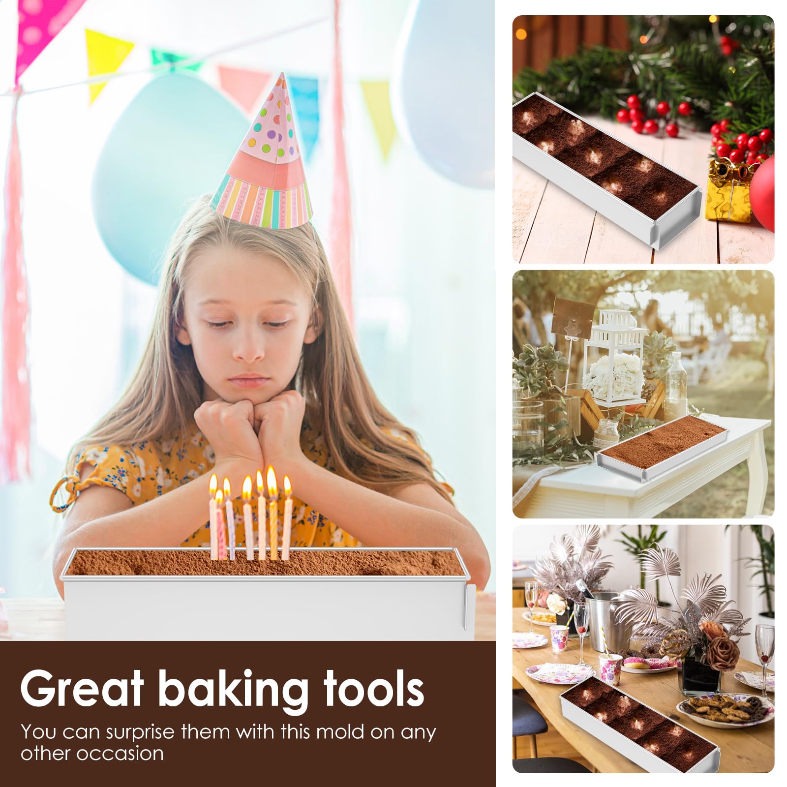 Muyoka multipurpose baking tool ideal for tiramisu, cheesecakes, and mousse cakes