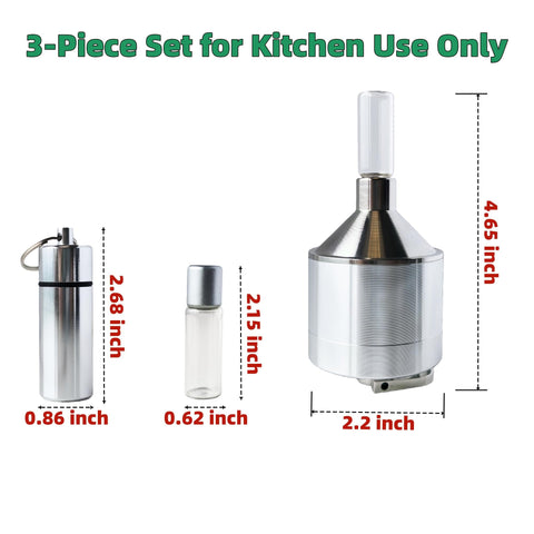 MuYuDaDi spice grinder detachable parts for thorough cleaning after use