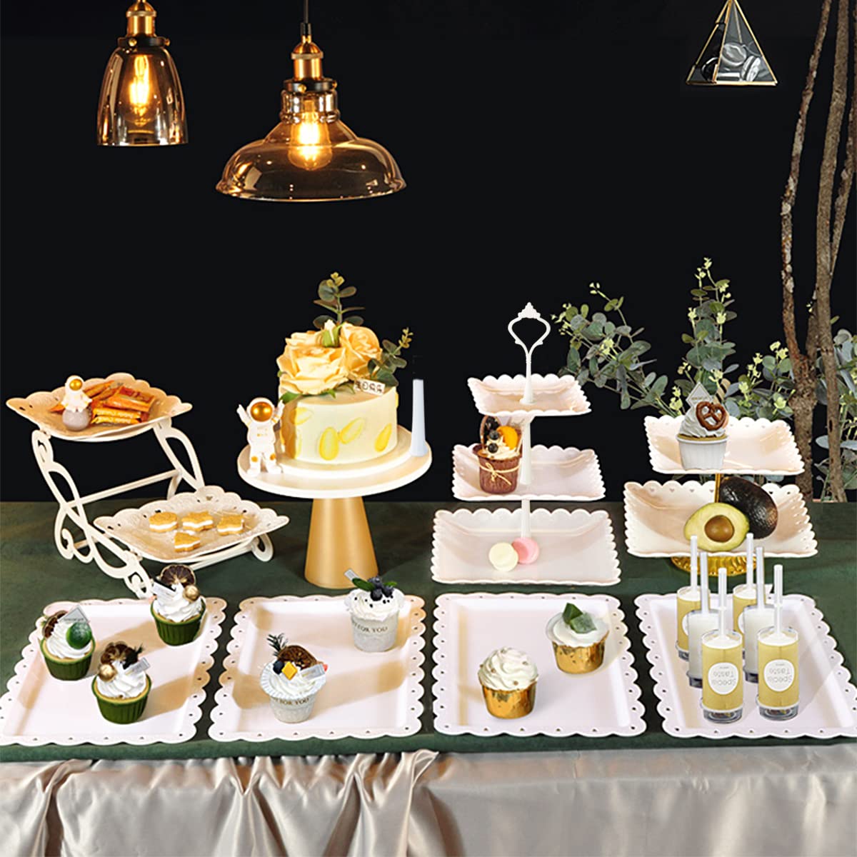 mwellewm baby shower dessert setup, charming centerpiece for celebrations.