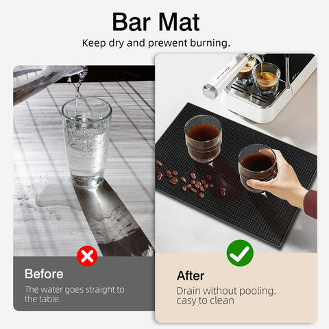 Dishwasher-safe MWellewm mat for quick cleaning.