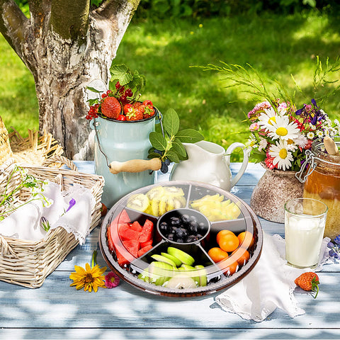 mwellewm portable food tray easy to carry in bags or boxes